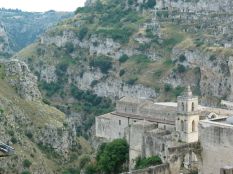 Matera: a település a Gravina di Matera szurdokvölgyében jött létre