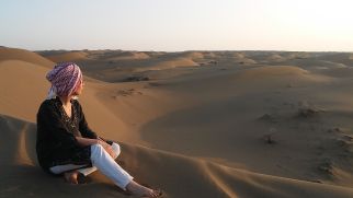 ..., so we saw it at the sand dunes of the Maranjab desert