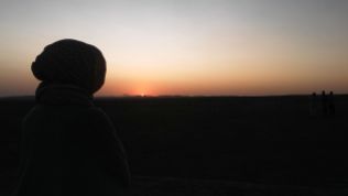 Sunrise near the caravanserai in the Maranjab desert. I’m not a romantic type, but it was beautiful…