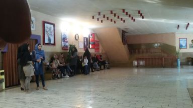 Inside a building housing a cinema in Shiraz