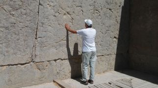 I just wanted to feel the history in Persepolis. Some thought I’m Jewish. A young man asked me why was I doing this? He thought I’m Jewish and imitate what people do at the Western Wall