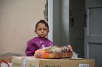 Egy helybéli roma család segélyt kapott